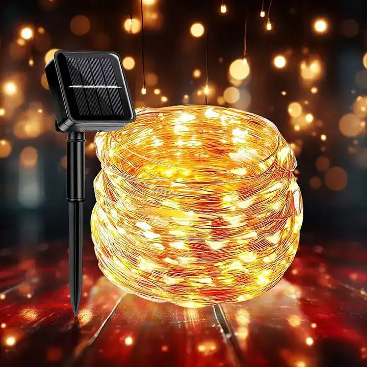 Solar balcony light illuminating a modern balcony at night, eco-friendly solar lights for a balcony