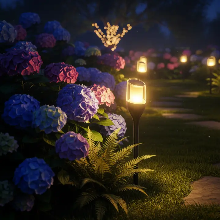 Bright solar pathway lights for garden and walkway with outdoor lights waterproof design