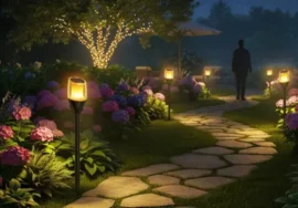Solar pathway lights and outdoor waterproof LED deck lights, durable external solar lights for garden, patio, and walkway decoration