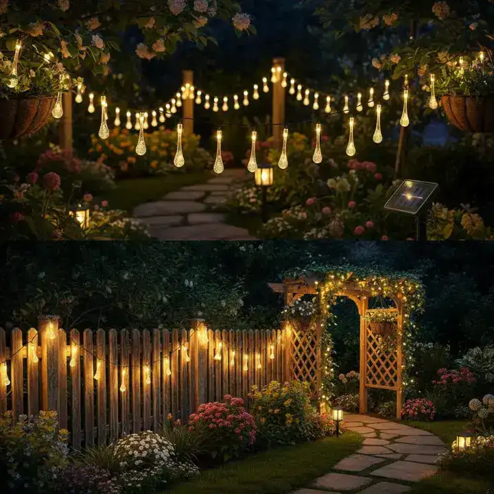 Eco-friendly solar diwali lights, decorating diya, and diwali home decorating essentials for vibrant diwali lights decoration at night.