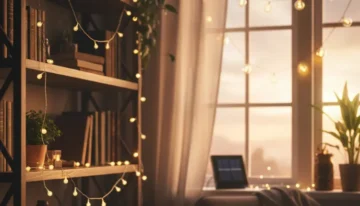 Energy-efficient solar indoor lights for home providing bright and eco-friendly lighting solution